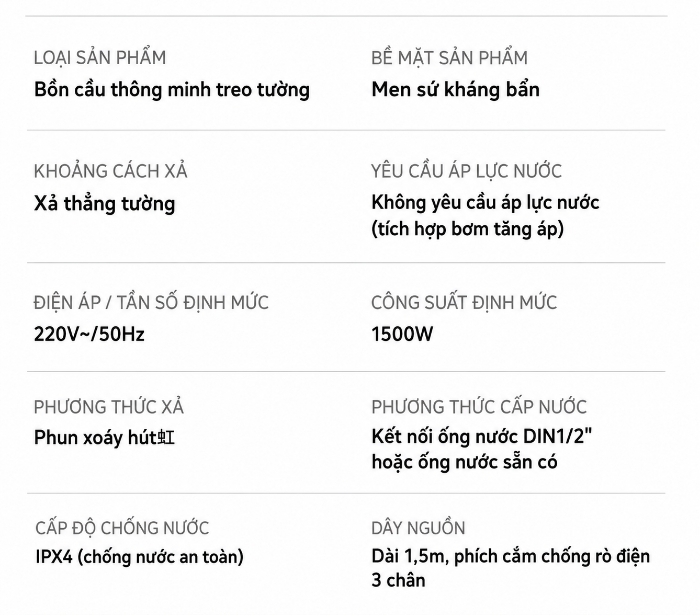 Bồn cầu treo KC946